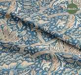 Hand Drawn Abstract Floral Shawl Pattern Digital Printed Fabric